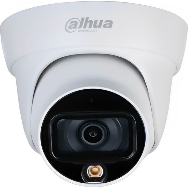 CCTV DAHUA CAM IP DOMO FULL COLOR 2MP 2 8MM POE WHITE  DH-IPC-HDW1239T1-LED-S6